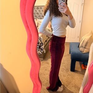 Jolt Burgundy Velvet Apparel